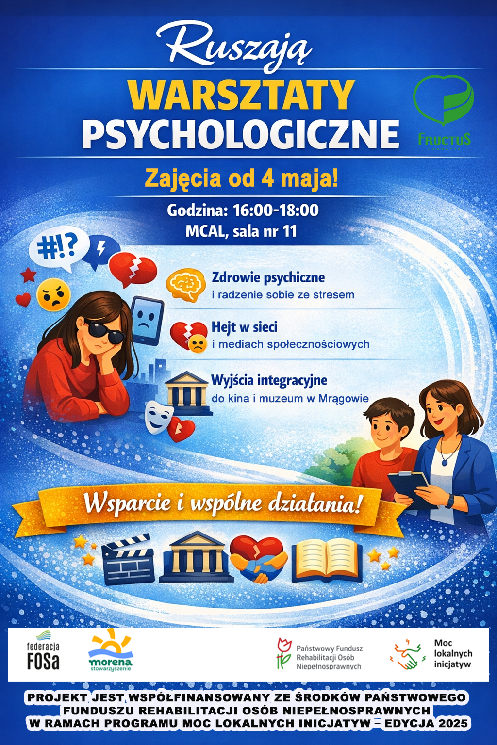 Ruszają WARSZTATY PSYCHOLOGICZNE!